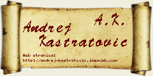 Andrej Kastratović vizit kartica